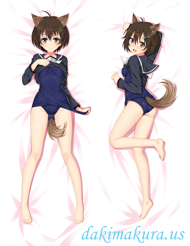 Karibuchi Hikari - Strike Witches Anime Dakimakura Japanese Hugging Body Pillow Cover